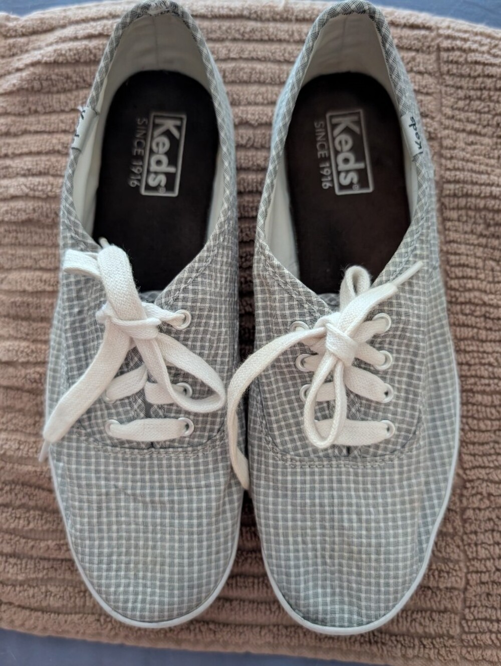 Keds Classic Gingham Pattern Canvas Sneakers